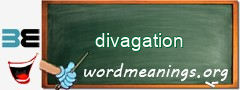 WordMeaning blackboard for divagation